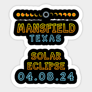 HapTotality Solar Eclipse In sfield Texas 04 08 2024 Sticker